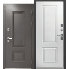 Дверь входная Ferroni TERMO 2 Букле графит - Эмалит белый с терморазрывом Дверь входная Ferroni TERMO 2 Букле графит - Эмалит белый с терморазрывом